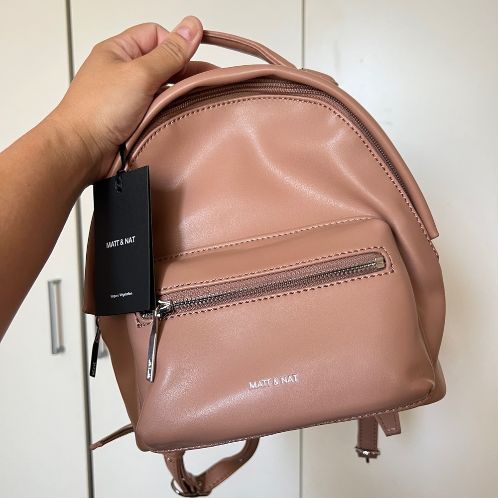 Matt & Nat Bali Mini Loom Vegan Leather Backpack